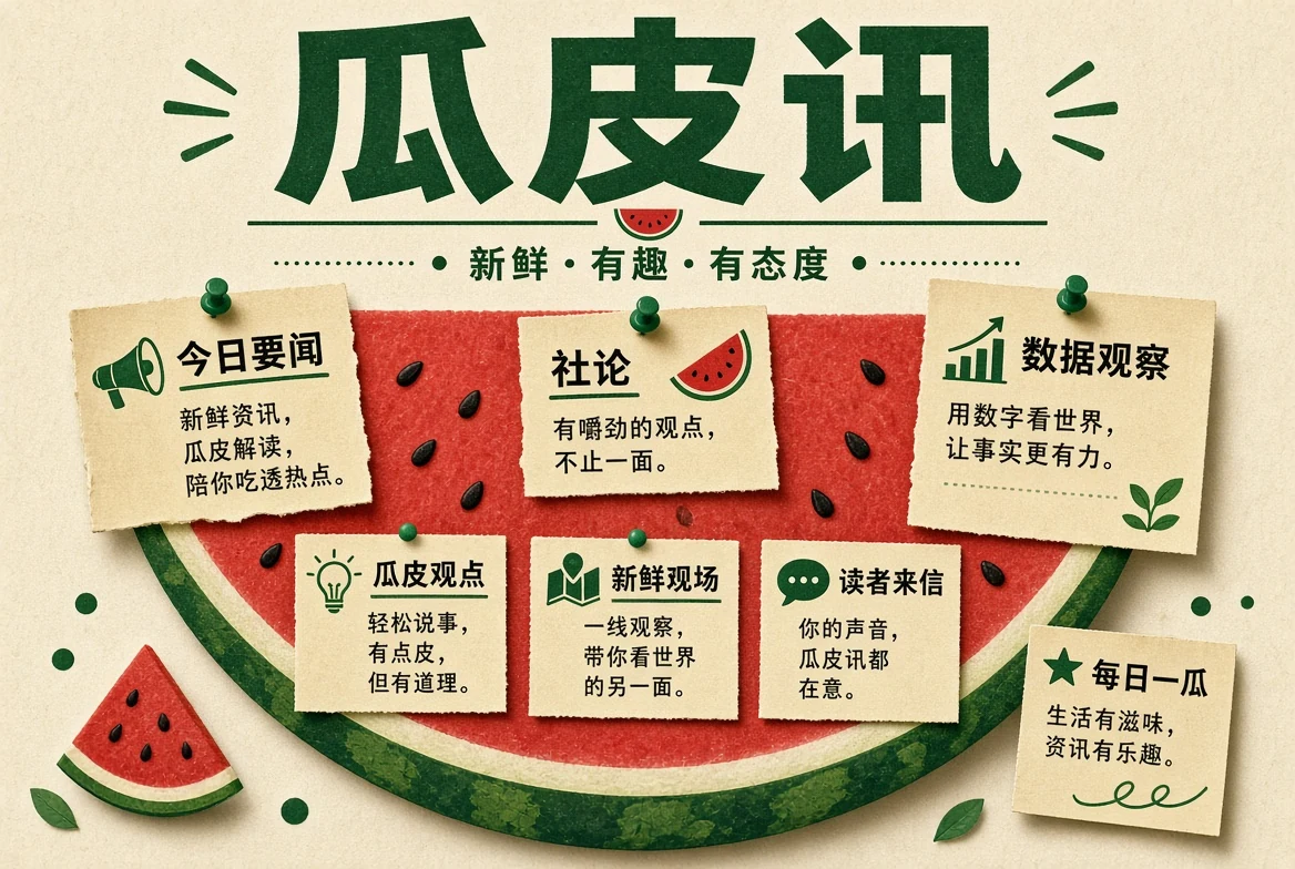 瓜皮讯栏目主题画面